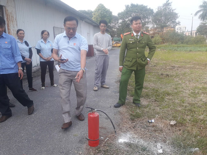 Tập huấn về công tác PCCC năm 2020