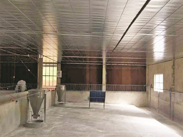 Vệ sinh bên trong chuồng.